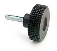 MBT Knurled Round Knob w/ stud, Inch 